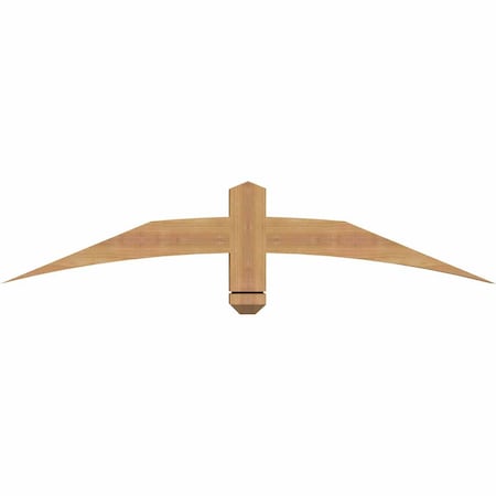 Ekena Millwork Bellingham Timber Gable Bracket, Western Red Cedar, 48"W x 10"H x 3 1/2"D x 3 1/2"F, 5/12 Pitch GBW048X10X0404BEL00SWR
